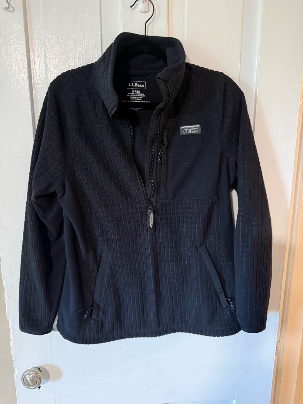 L.L. Bean Black Women's Half-Zip Fleece Pullover